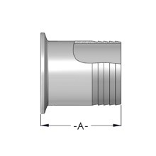 Adaptador de Manguera de Caucho con Abrazadera C14AHR