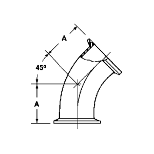 C2K 45Â°å¼¯å¤´ (3A)