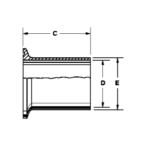 C14 (3A) Raccord soudÃ© pour rÃ©servoir (lÃ©ger)